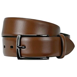 Lloyd Men's Leather Belt 35 mm Dark Buckle, Cognac