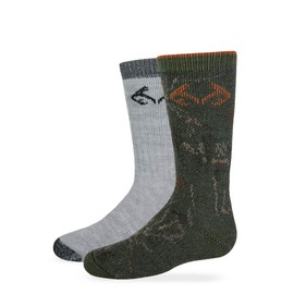 Realtree Kids Olive Camo Boot Socks (2-Pair Pack)