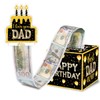 ChillHui Father Birthday Money Gift Boxes, Black Gold Birthday Money