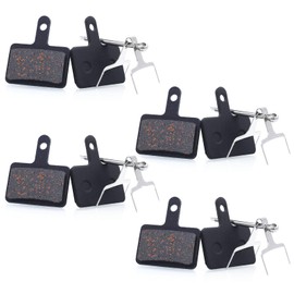 Resin Bike Brake Pads, 4 Pair Mountain Bike Disc Brake Disc Replacement Accessories for Shimano BS-01S M395 M446 M485 M495