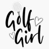 Golf Girl Bumper Sticker Vinyl Decal 5 inches