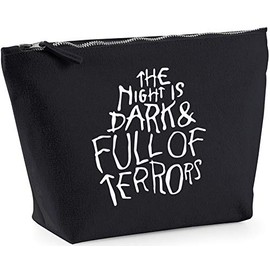 Hippowarehouse The night is dark and full of terrors printed make up cosmetic wash bag 18x19x9cm