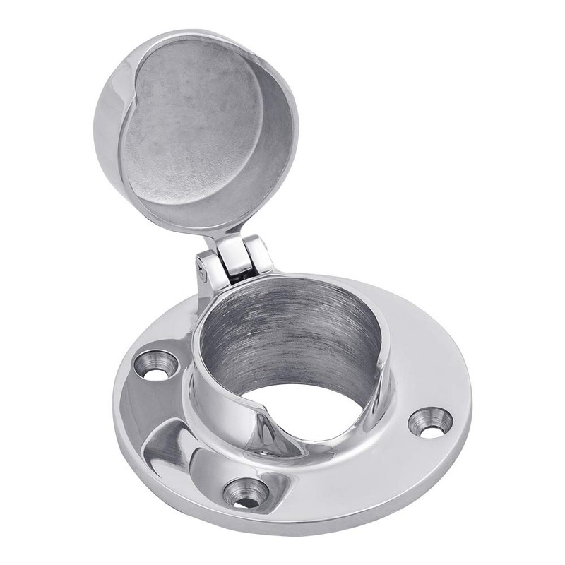 White Water AS7520S Stainless Hinged Round Chain/Rope Deck Pipe