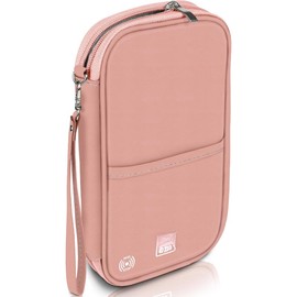 Travel Document Organizer with RFID, Family Passport Holder, Wallet for Women & Men, Portable &  Case for Cards, Boarding Pass, - Color: Dusty Rose, Size: One Size