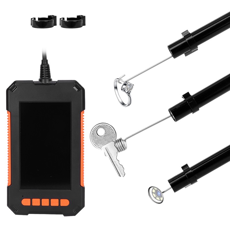 4.3in LCD 1080P Handheld Endoscope IP67 8mm Waterproof Borescope Inspection