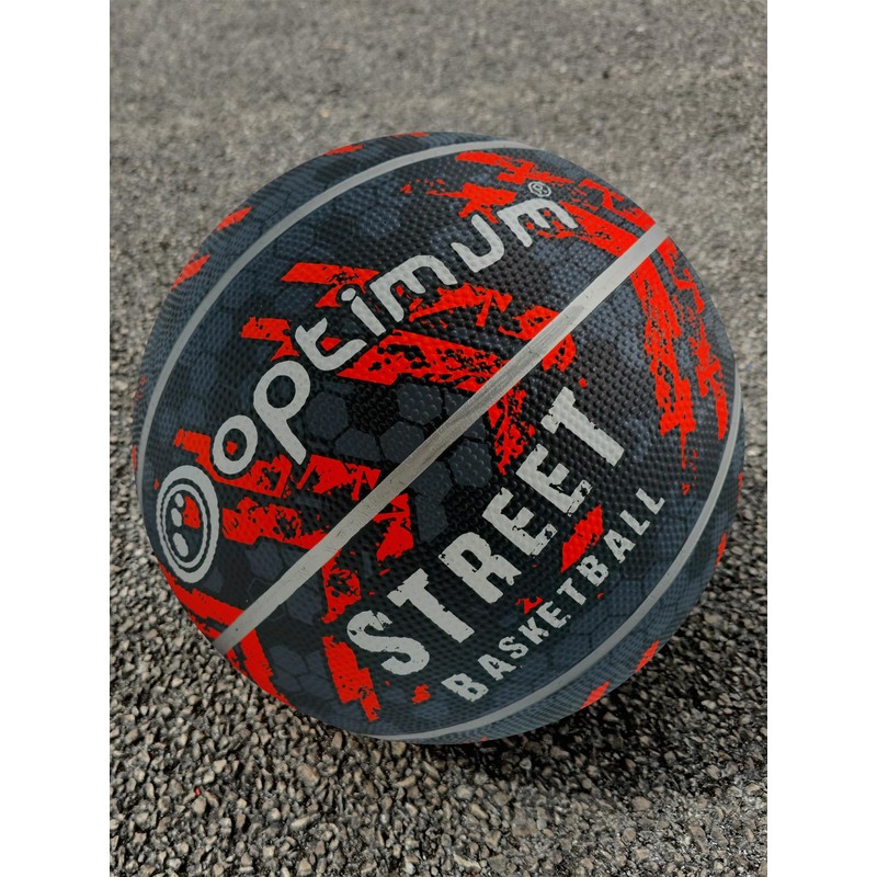 Optimum Street Basketball Black/Orange Size 7