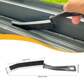 3Pcs Crevice Cleaning Brush, Hard Bristle Crevice Cleaning Brush Tiny Window Door Track Groove Cleaning Brush, Gap Cleaning Brush for Narrow Corners, Bathroom Kitchen Tiles Window Slots