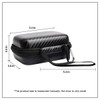 Jiusion Hard Travel Storage Carrying Case Include Carabiner and Strap