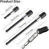 4 Pcs Drill Bit Holder, Magnetic Bit Holders 45# Steel