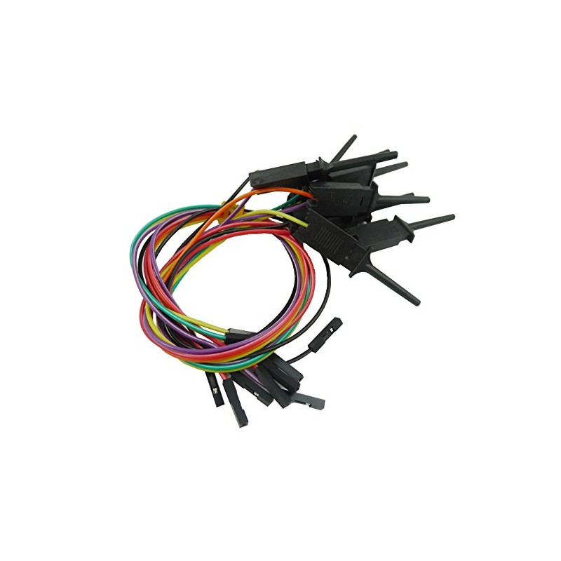 Aihasd Pack of 10 Logic Analyzer Test Clip Clamp for