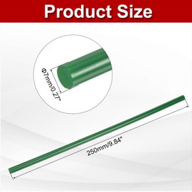 MECCANIXITY 30 Pcs Hot Melt Glue Gun Sticks, 9.8" x 0.3" Hot Glue Sticks Bulk with Most Mini Glue Guns for DIY Art Projects and Quick Home Repairs,Dark Green