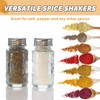 Wongblee 2 Pack Glass Salt and Pepper Shakers Set with