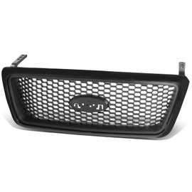 FO1200415 Factory Style Front Bumper Grill Grille Assembly Compatible with Ford F-150 XLT 2004-2008, Painted Black