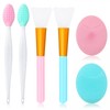6 Pack Silicone Face Scrubber Brush Set 2 Pack Exfoliating