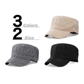 Haveli Men's Work Cap, Hat, Solid Color, Stylish, Adjustable, Black, Large Size