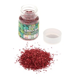 Dickly 56ml Model Landscape Sheet, Realistic Miniature Sheets, Simulation Sheets for Fairy Garden Train Railway Scenery Diorama, Red