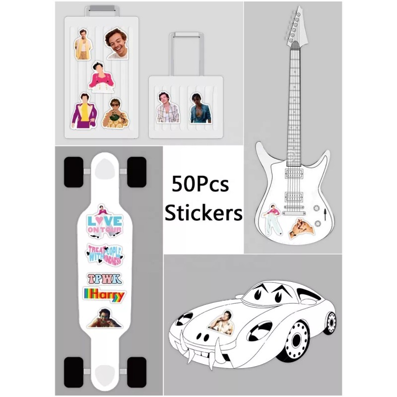 Harry Styles 50 Calcomanias Stickers Pvc One Direction Pop