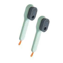 Cepillo para Fregar con Dispensador de Jabón, Mango Largo de Abs y TPR, 2 Piezas, Multiusos para Limpiar Ropa y Bañera con Diseño Moderno y Ahorro de 