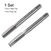 sourcing map 2pcs Metric Hand Tap Set, M8 x 1.25