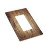 Rustic Brown Wood Natural Wooden Decorative Outlet Covers 1 Gang