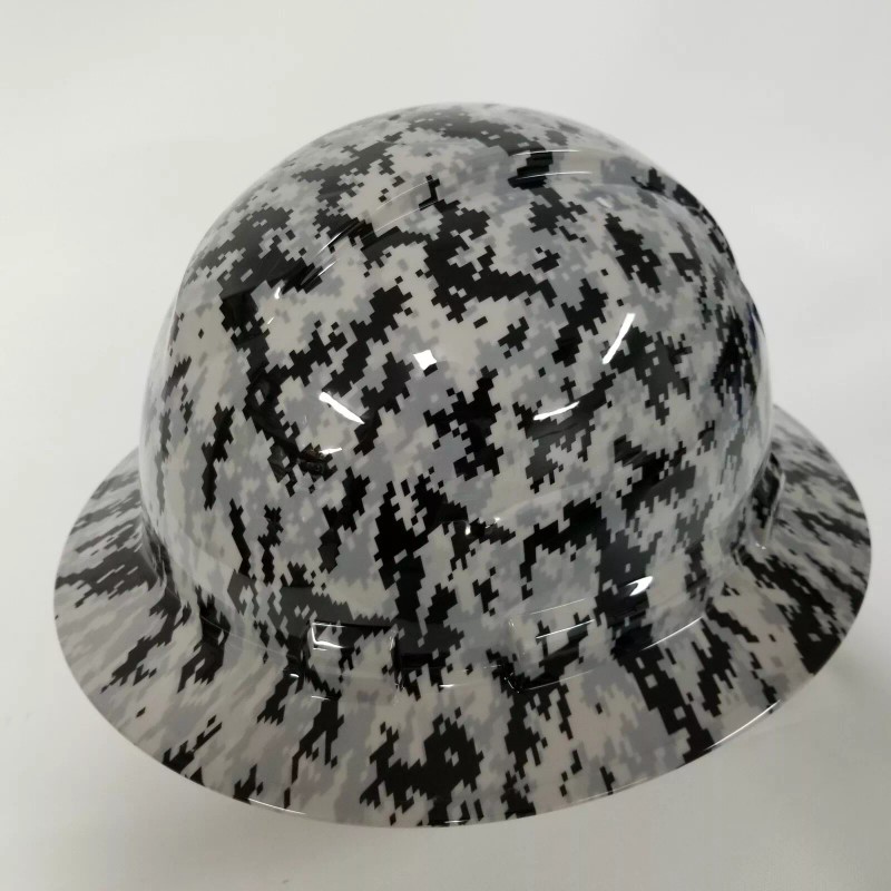 Pyramex Ridgeline Wide Brim Hard Hat Hydro Dipped in gray