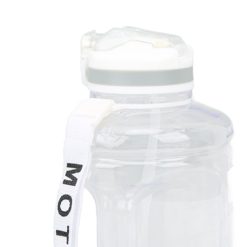 1500ml Large Capacity Sports Water Bottle Portable Scale Marking Poping