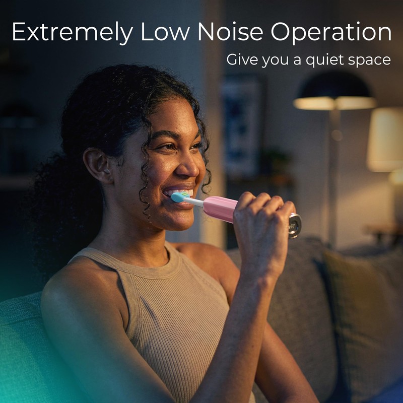 7AM2M Sonic Electric Toothbrush for Adults&Teens with LED Screen, 5