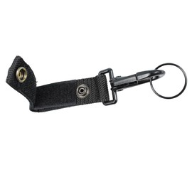 Septe duty belt key clip belt key holder with Metal Snap and Nylon Strap（Black
