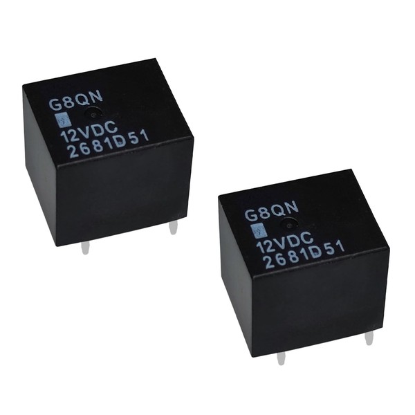 Relay G8QN R303 F8VF-BA (Set of 2), 12VDC 5Pins Automotive