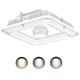 BBESTLED LED Canopy Light with Photocell, 36W 48W 60W Adjustable, UL Listed AC100-277V 8100LM 5700K/5000K/4500K Outdoor Canopy Lights, IP65 Waterproof Commercial Canopy Light for Gas Station