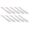 10Pcs Pearl Shoe Chains Polished ABS Resin Metal Buckle Widely