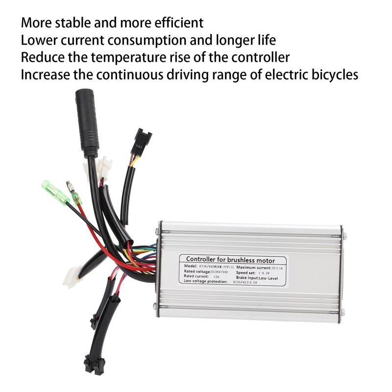 36/48V KT‑25A Electric Bike Square Wave Controller Bike 9mos SM