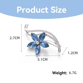 Women's Brooches & Pins,Forget Me Not Brooch for Women,Brooch Pin,Flower Brooches,Flower Jewellery Crystal Rhinestone Pin Vintage Gifts for Women Valentine's Day Anniversary Holiday