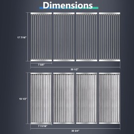 Hiorucet Grill Parts for Charbroil 463247310, 463247512, 463224912, 463247209, 463271315, 463271314, 463271313, Emitter Plate Grill Kits for Charbroil Commercial & Performance Infrared Series 4 Burner