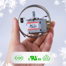 Houseup Mini Fridge Thermostat, 3 Pin WDF-16 Universal Freezer Refrigerator Thermosta...