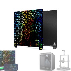 Creality Double-Sided Printing “Stars” Platform 235 * 235mm (Glossy PET + Coated PEI), Without Soft Magnetic Sticker, 3D Printer Platform for K1/Ender-3 V3/SE/KE/S1/3 S1Pro/3/3 Pro/3S/3V2/5/5S/5Pro