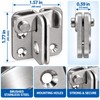 Stainless Steel Right-Open Door Lock Latch – Lockable Security Bolt
