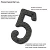 Cobata 4 inch Cast Iron Mailbox Numbers - Screw In
