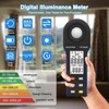 Digital Light Meter, 1-400000Lux Illuminance Meter with Large LCD Screen
