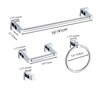Chrome Bathroom Hardware Set 4 Pieces,Towel Bar Set Stainless Steel