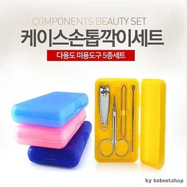 7-Piece/4-Piece Nail Clipper Set / Nail Care / Ear Pick / Cased Nail Clipper Set Random Color 6ea