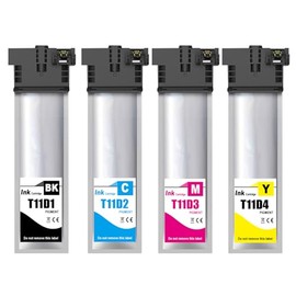 SHUOLEI T11D Cartridges Compatible with Epson T11D1 T11D2 T11D3 T11D4 Printer Cartridges Multipack for Workforce Pro WF-C5390DW/WF-C5390DN/WF-C5890DWF/WF-C5890DWF BAM/WF-C5390DW BAM (4-Pack)