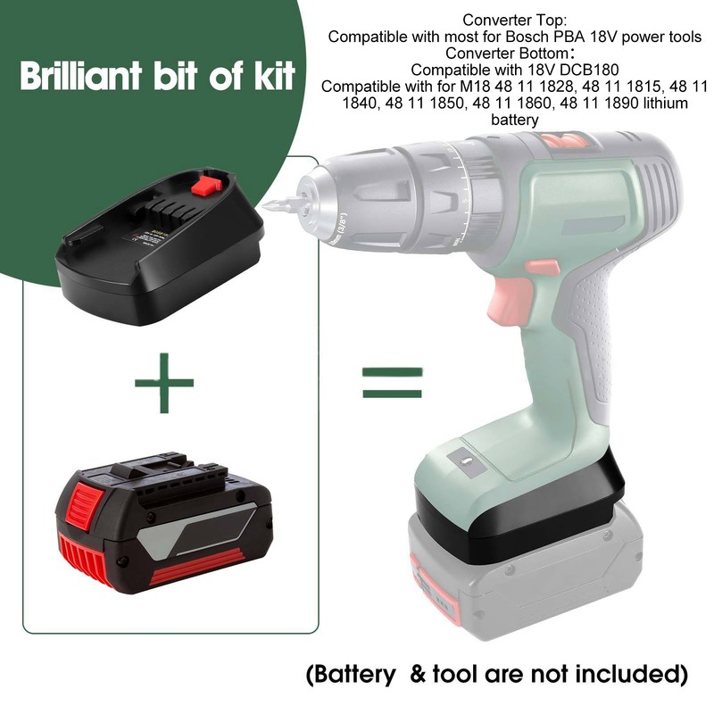 Power Tool Battery Converter Wide Compatibility Lithium Battery Adapter for