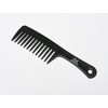 JM Hair Collection Wide Tooth Comb – Black Detangling Comb