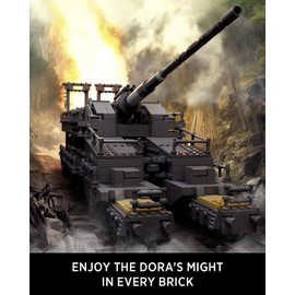 Nifeliz Dora, WW2 Classic Building Set, Collectible Military Model to Build and Display, Adult Gift Ideal for Military Enthusiasts (2,355 PCS, NF10240)