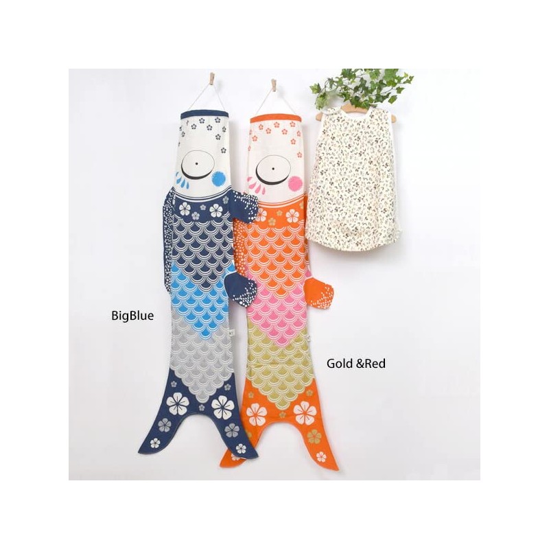 Madame MO Organic Cotton KOINOBORI Koinobori Large BigBlue 140cm