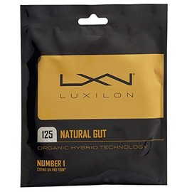 Luxilon Natural Gut 17 Gauge Tennis Racquet String Sets 2-Pack (2 Sets Per Order) - Best for Comfort and Control