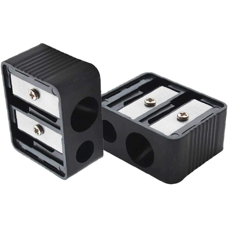 Professional Cosmetic Sharpener Double Holes for Eyebrow Lip Liner Eye