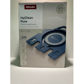 Miele HyClean Pure GN Staubsaugerbeutel Set, 4 Beutel + 2 Filter, 99,99% Filtration