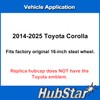 HubStar Hubcap Replacement for Toyota Corolla 2020-2025, 16-inch Replica Wheel